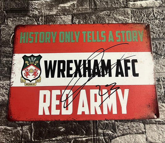 James McClean Signed Metal Street