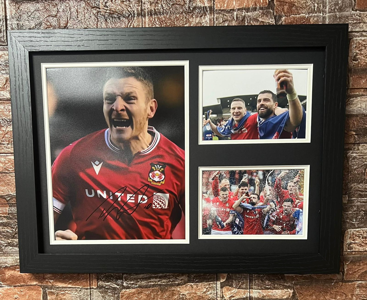 Paul Mullin 23/24 Promotion Celebration Signed  A3 Montage