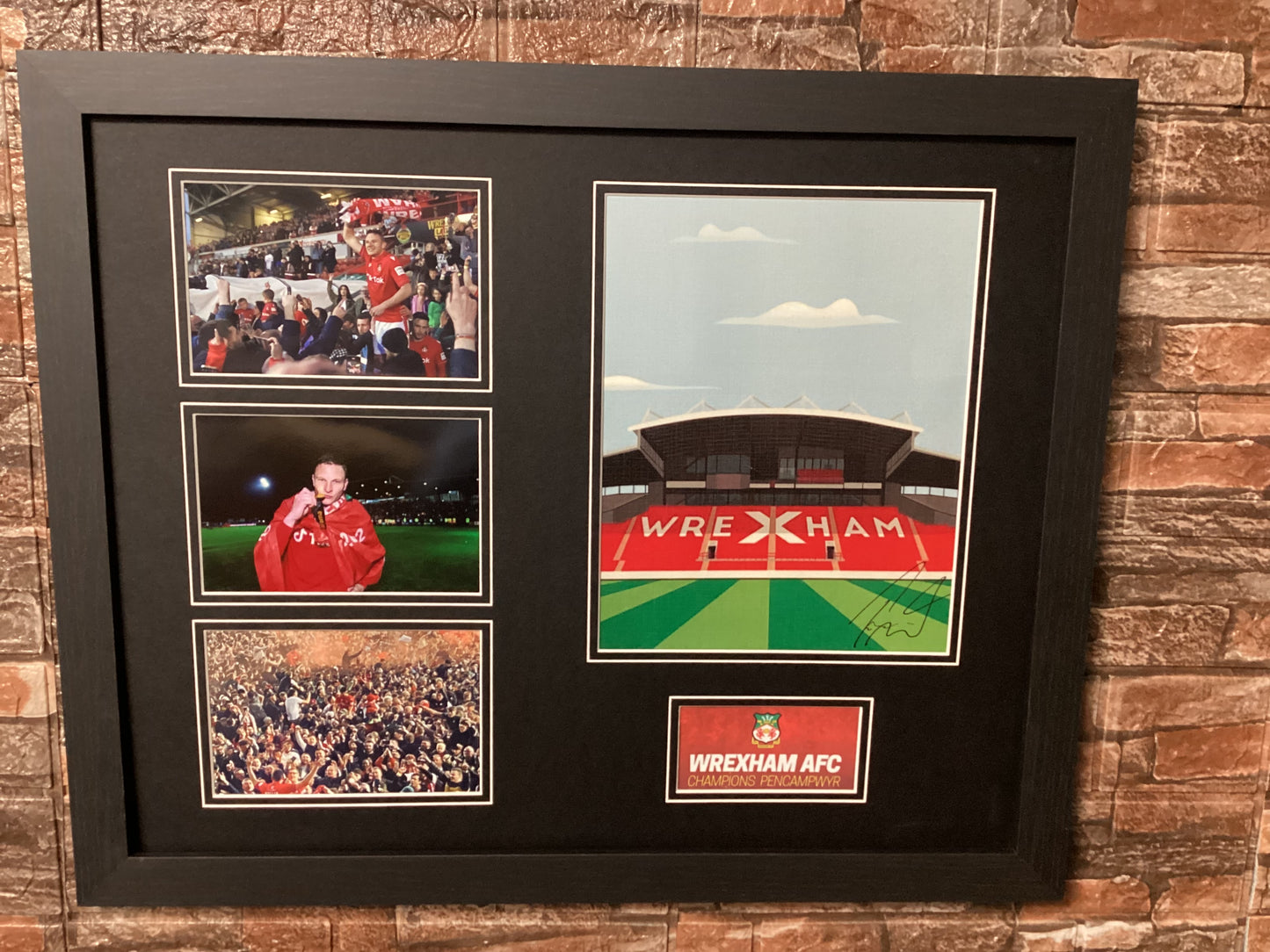 Paul Mullin Signed "Champions" 20x16 Montage