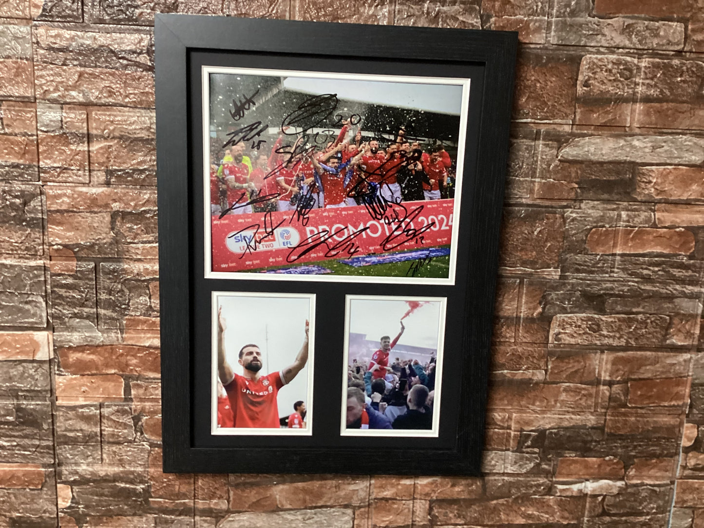 23/24 Promotion Celebration Squad Signed A3 Montage