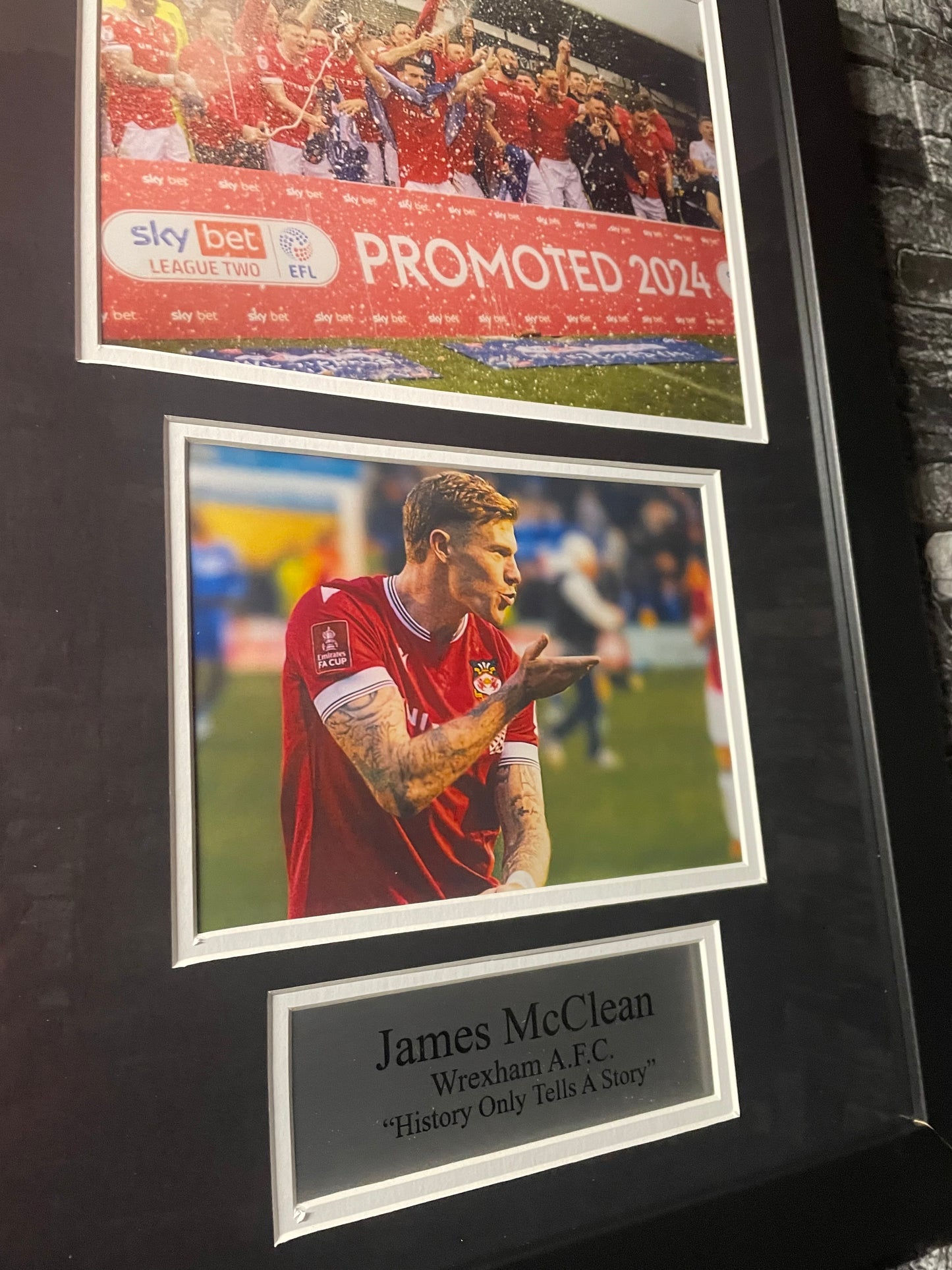 Promotion Season Framed Home Shirt Signed By James McClean