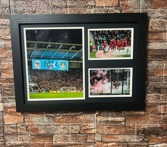 Coventry FA Cup Win A3 Montage Mount Signed By Ben Tozer