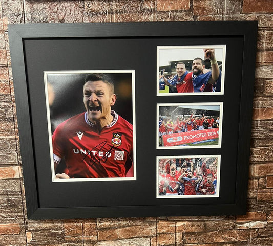 Paul Mullin 23/24 Promotion Celebration Signed  20x16 Montage