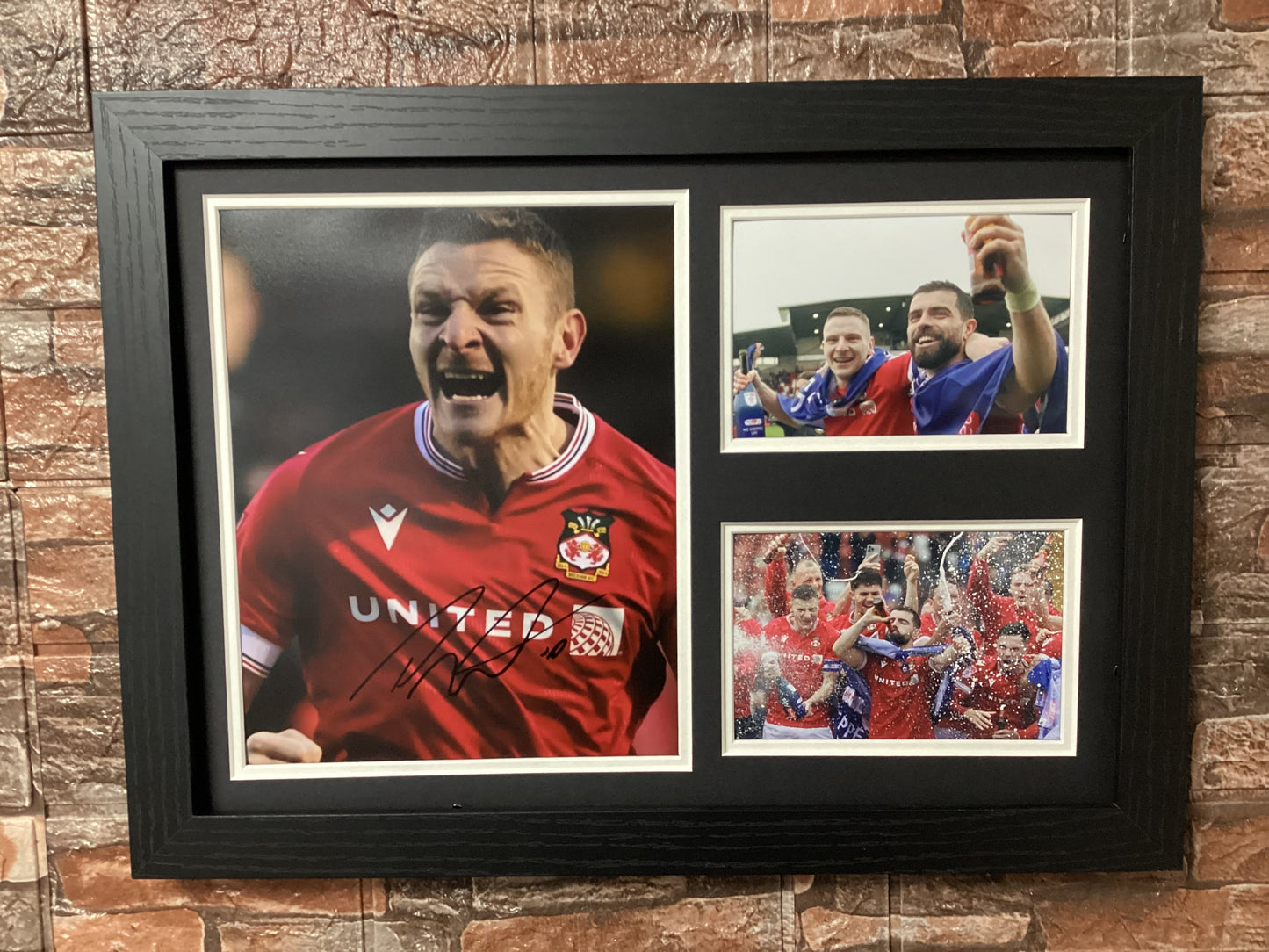 Paul Mullin 23/24 Promotion Celebration Signed  A3 Montage