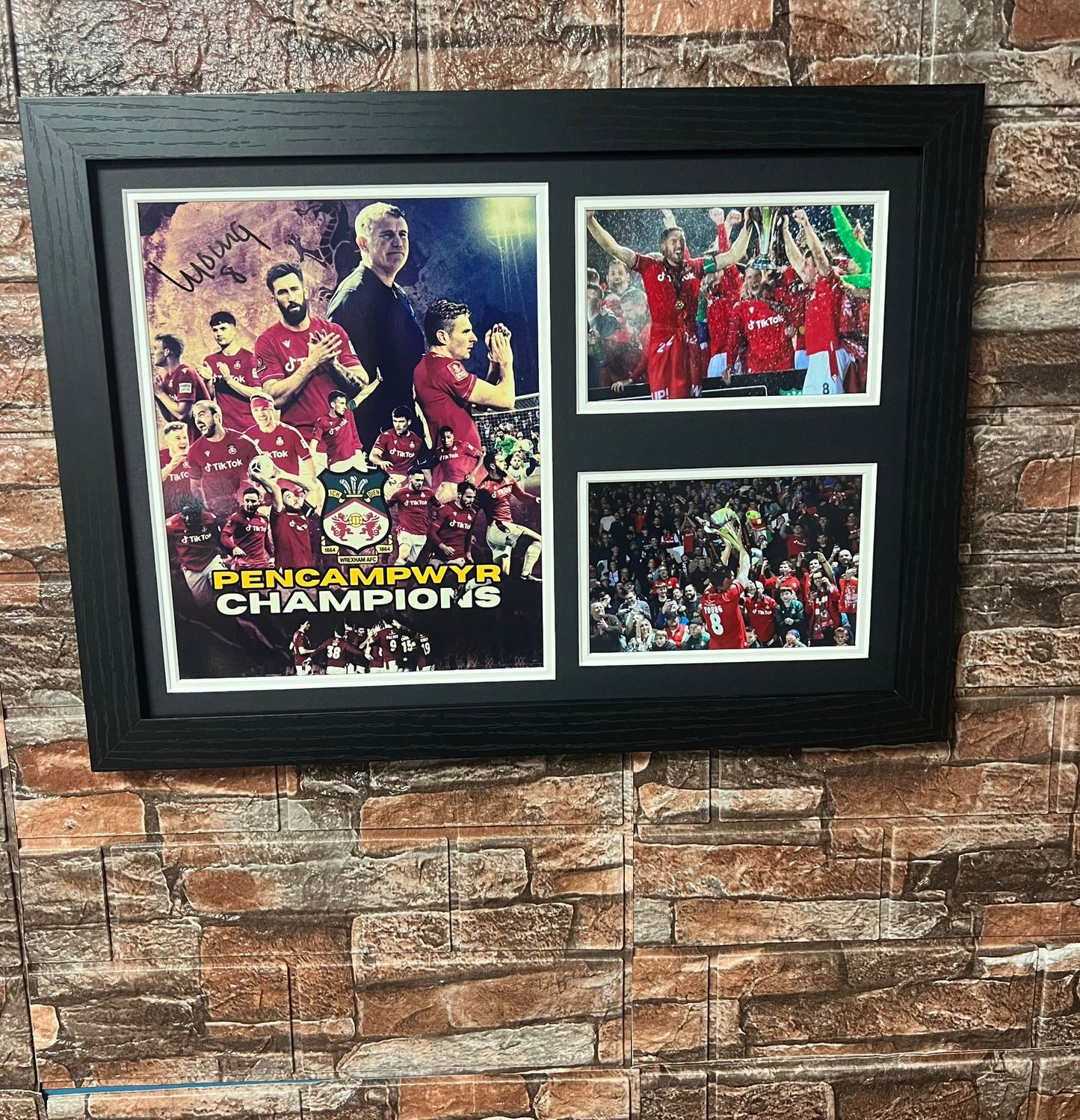 Champions A3 Montage Mount Signed By Luke Young