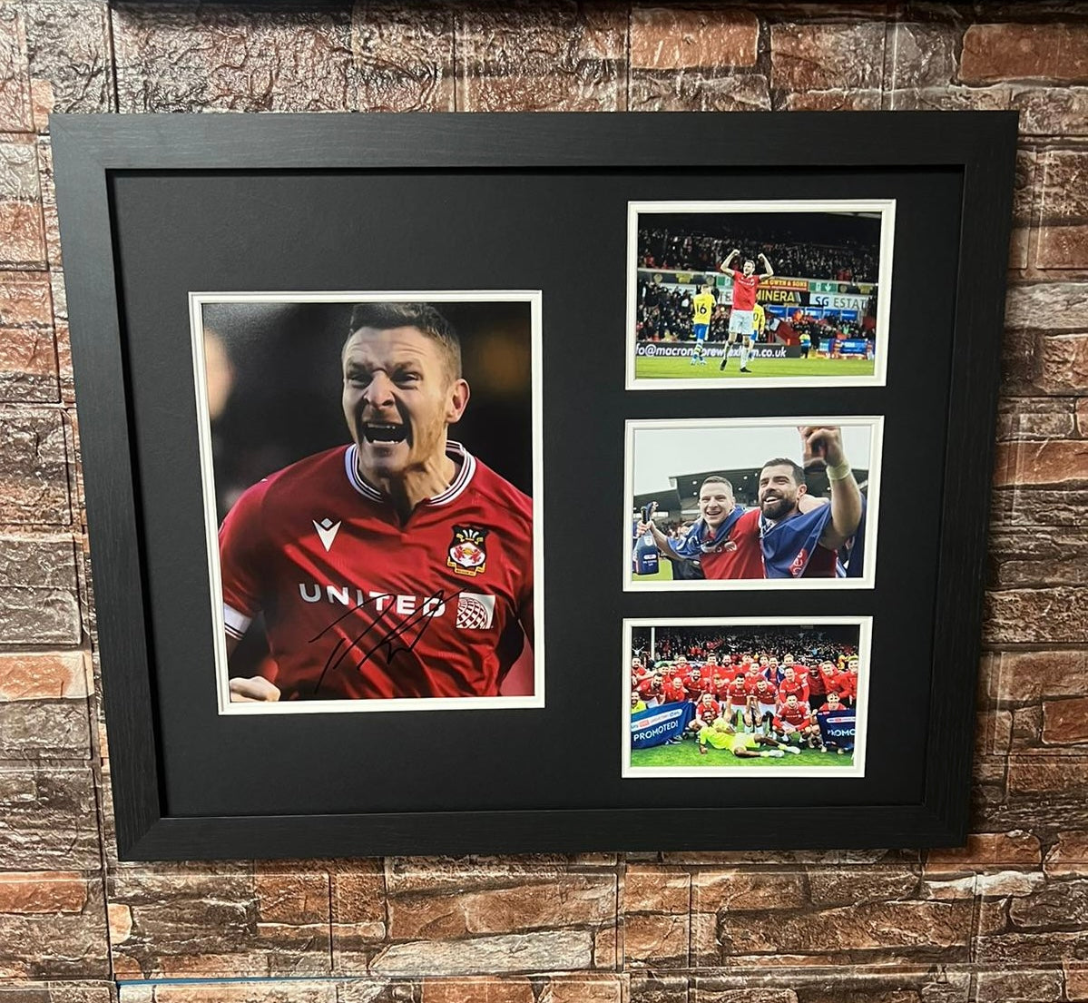 Paul Mullin 23/24 Promotion Celebration Signed  20x16 Montage