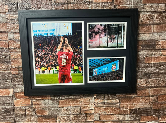 Coventry Away FA Cup Win A3 Montage Mount Signed By Luke Young